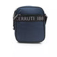 Blue Nylon Men Messenger Bag