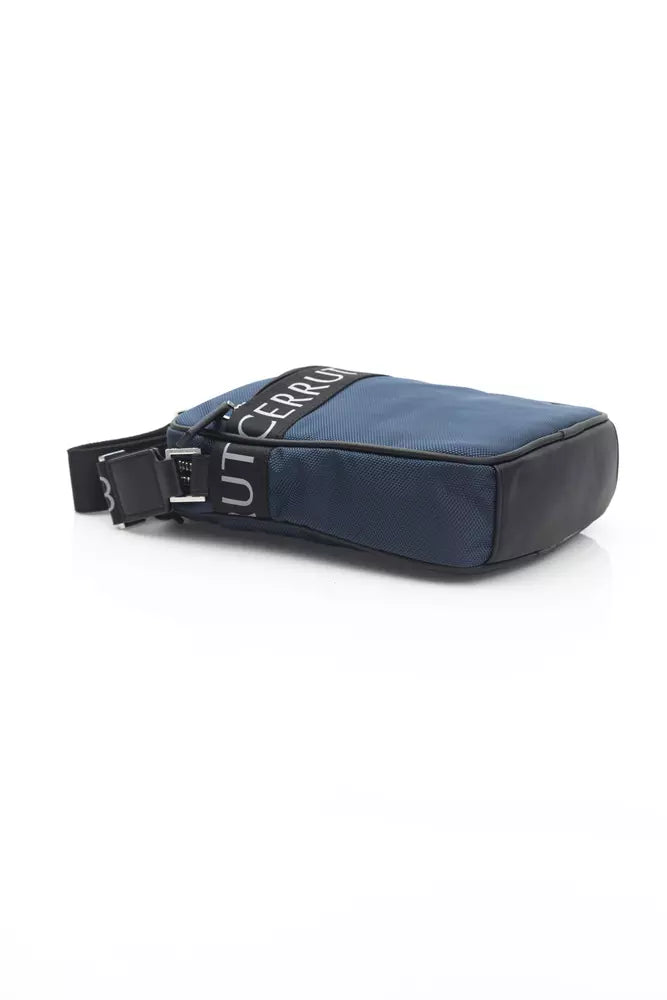 Blaue Nylon-Umhängetasche für Herren