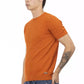 Oranger Herrenpullover aus Baumwolle
