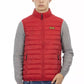 Red Polyester Men Sleeveless Jacket