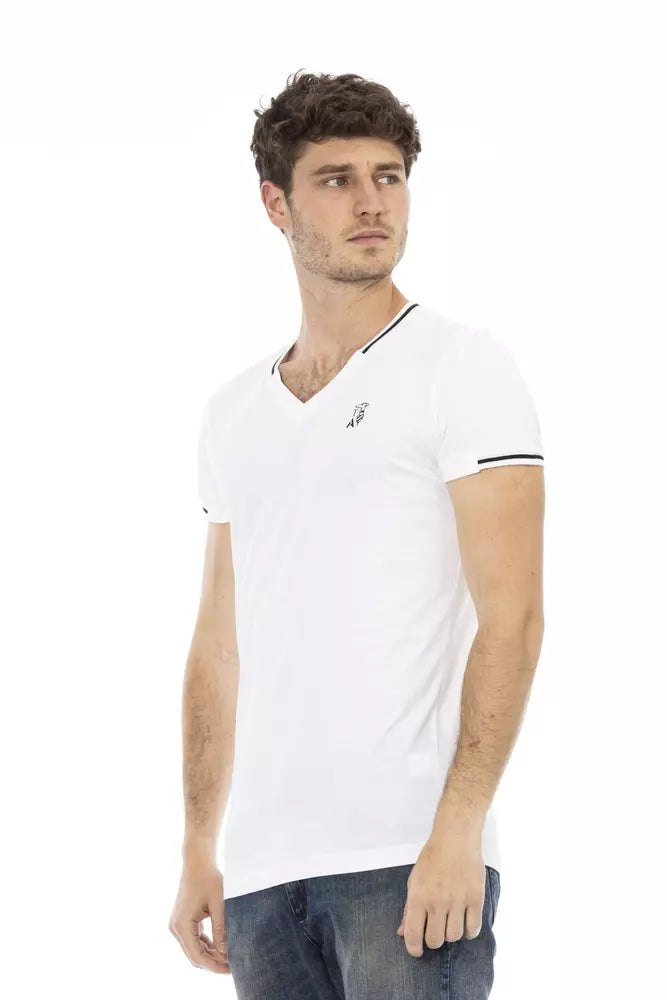 Weißes Herren-T-Shirt aus Baumwolle