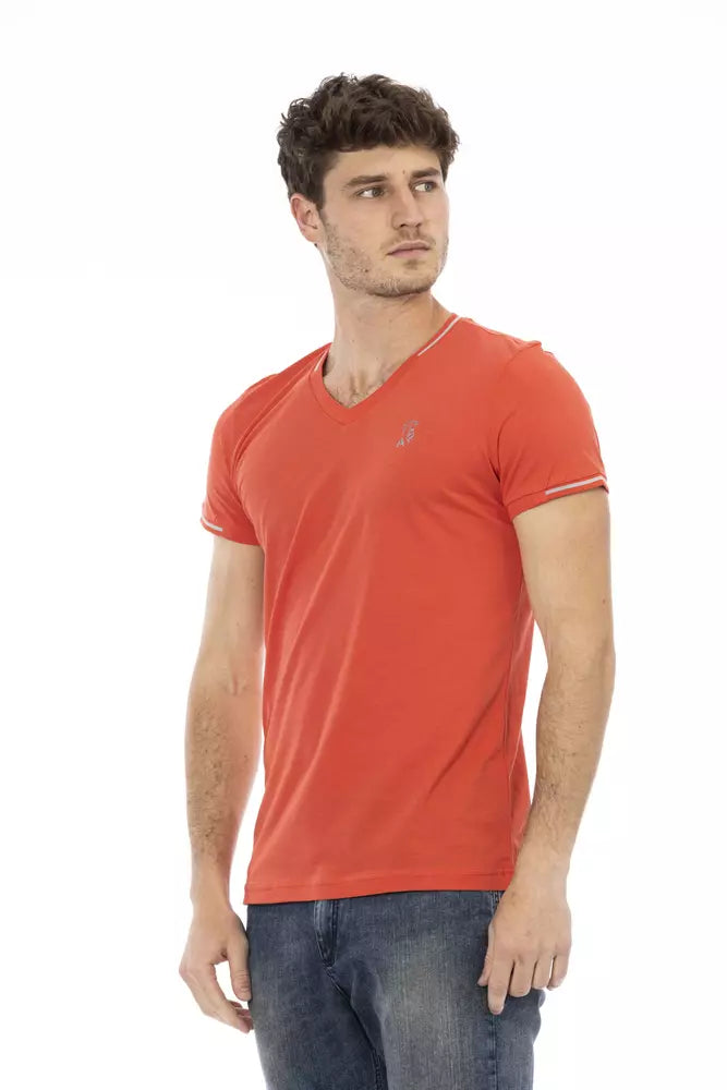 Oranges Herren-T-Shirt aus Baumwolle