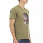 T-shirt da uomo in cotone verde