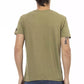 T-shirt da uomo in cotone verde