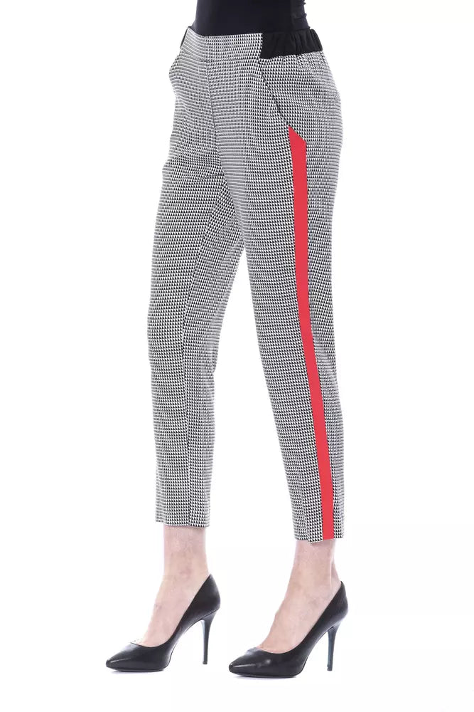 Schwarze Viskose-Damenhose