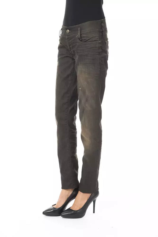 Black Cotton Women Jeans