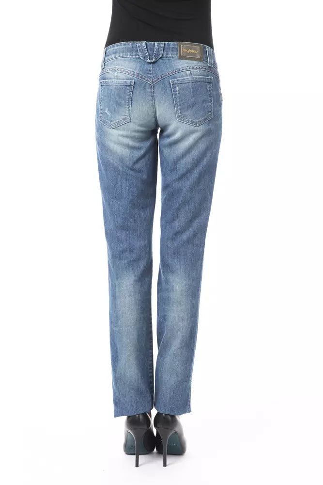 Blaue Baumwolljeans für Damen