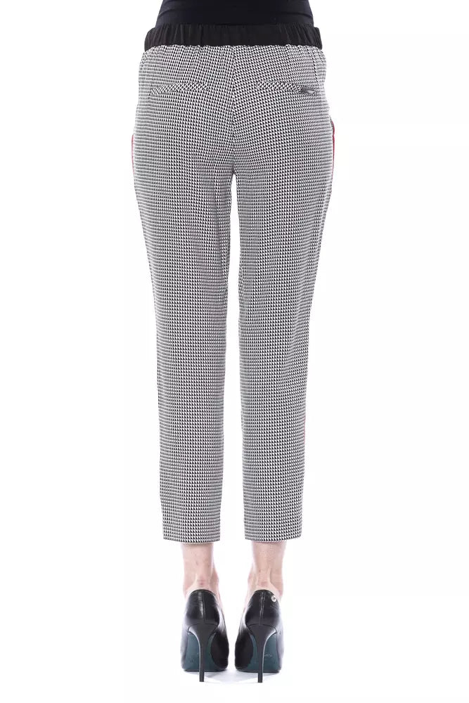 Schwarze Viskose-Damenhose