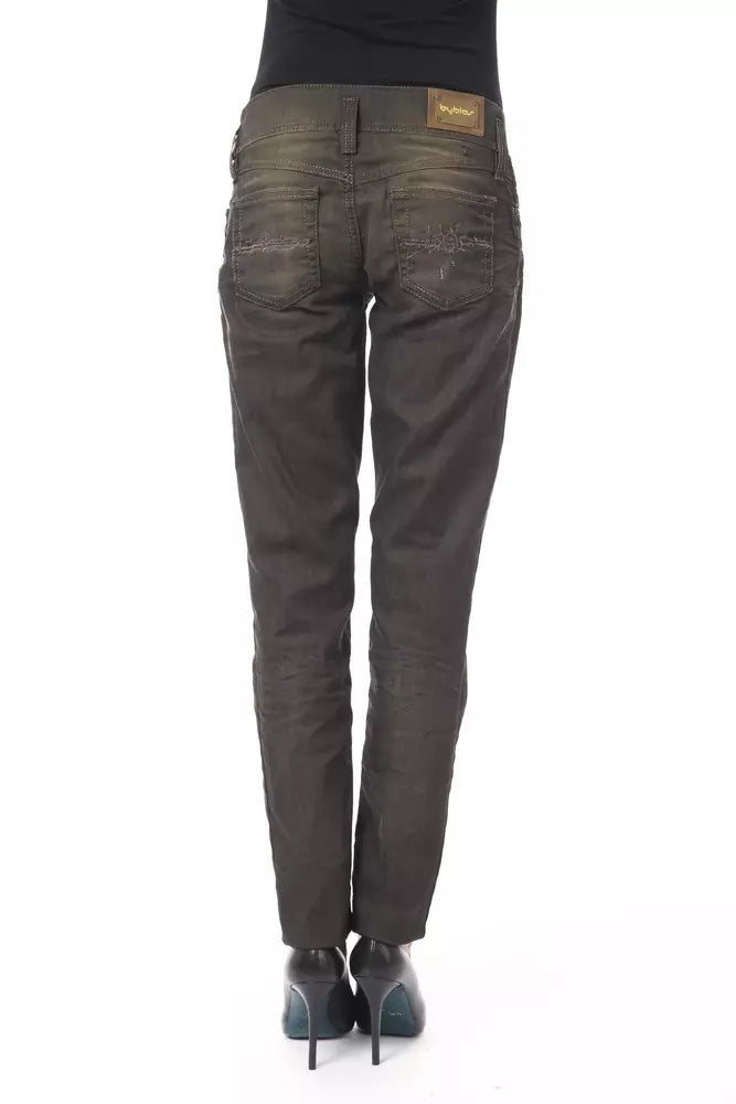 Schwarze Baumwolljeans für Damen