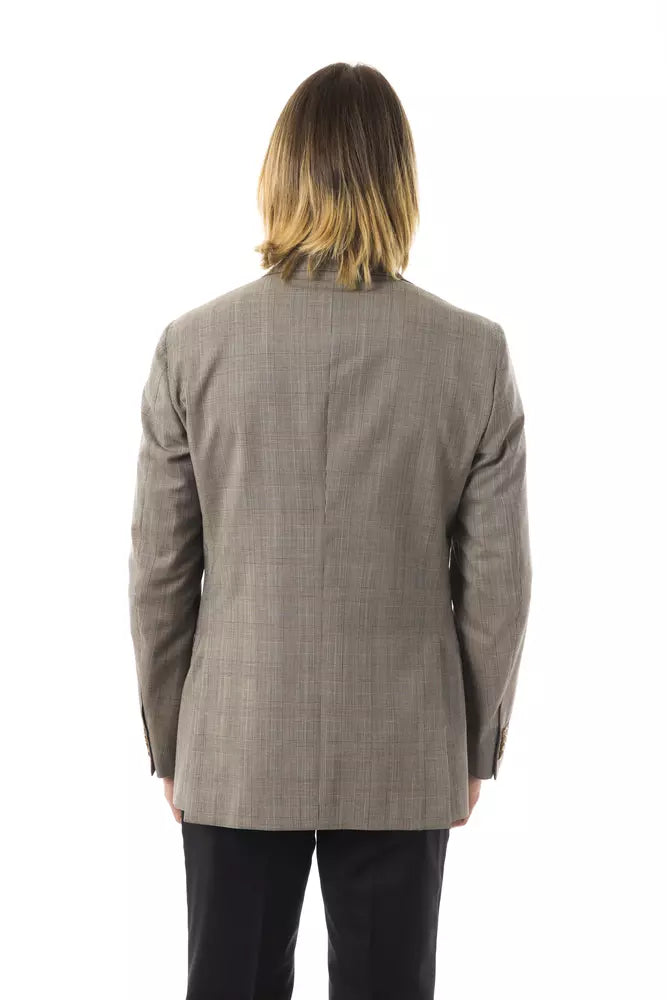 Gray Wool Men's Blazer