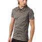 Gray Cotton Men Polo Shirt