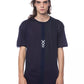 Blaues Herren-T-Shirt aus Baumwolle