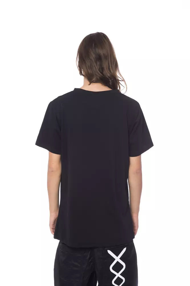 T-shirt da uomo in cotone nero