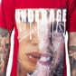 T-shirt da uomo in cotone rosso