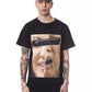 Schwarzes Herren-T-Shirt aus Baumwolle