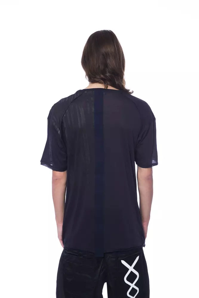 Blaues Herren-T-Shirt aus Baumwolle