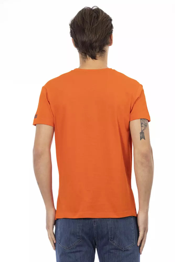 Oranges Herren-T-Shirt aus Baumwolle