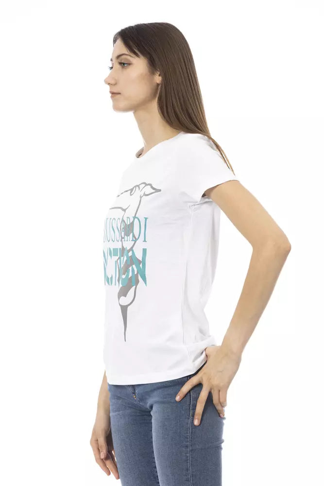 Schickes weißes bedrucktes T-Shirt: Ein Must-have für die Sommergarderobe
