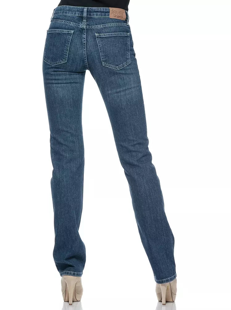 Blaue Baumwolljeans für Damen
