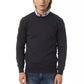 Gray Merino Wool Men Sweater