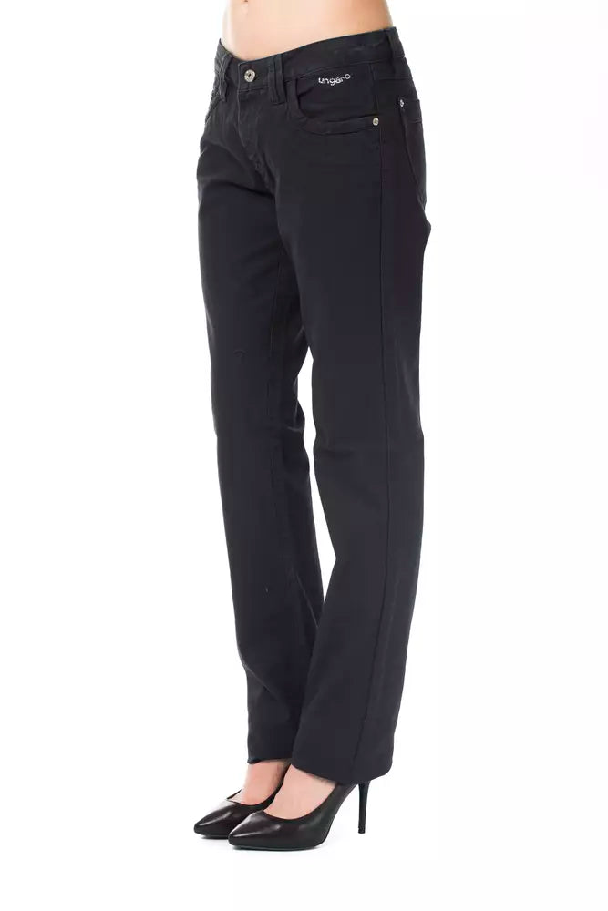 Blaue Baumwollhose für Damen