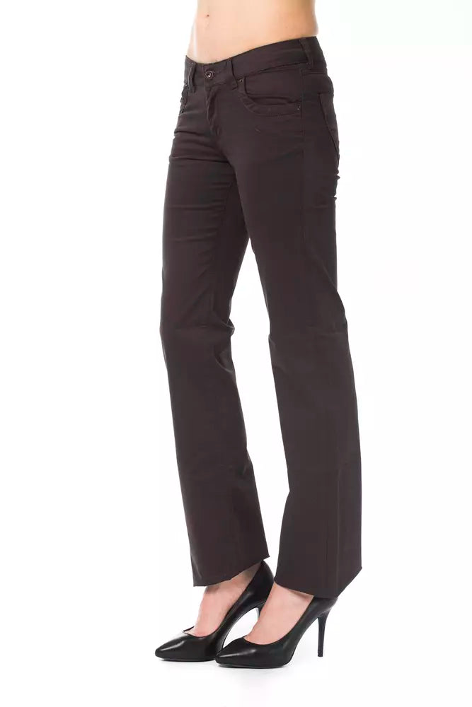 Braune Baumwollhose für Damen