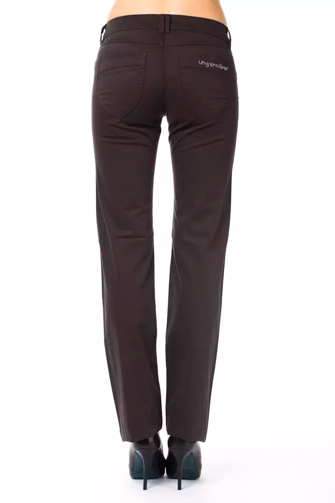 Braune Baumwollhose für Damen