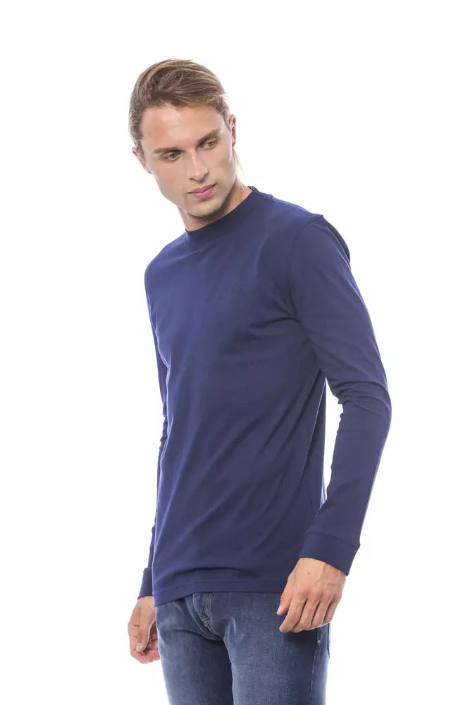 Blauer Herrenpullover aus Baumwolle