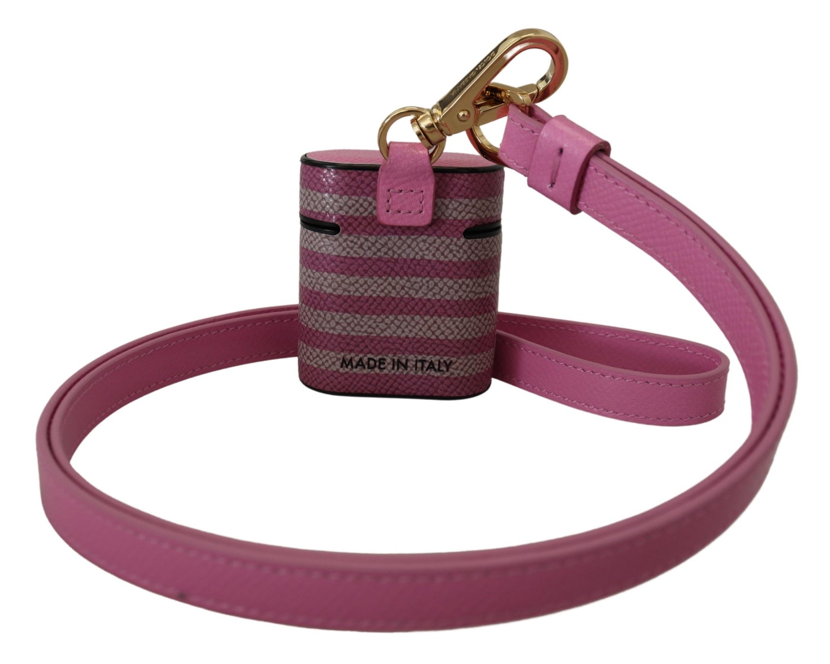 Custodia per AirPods in pelle chic rosa