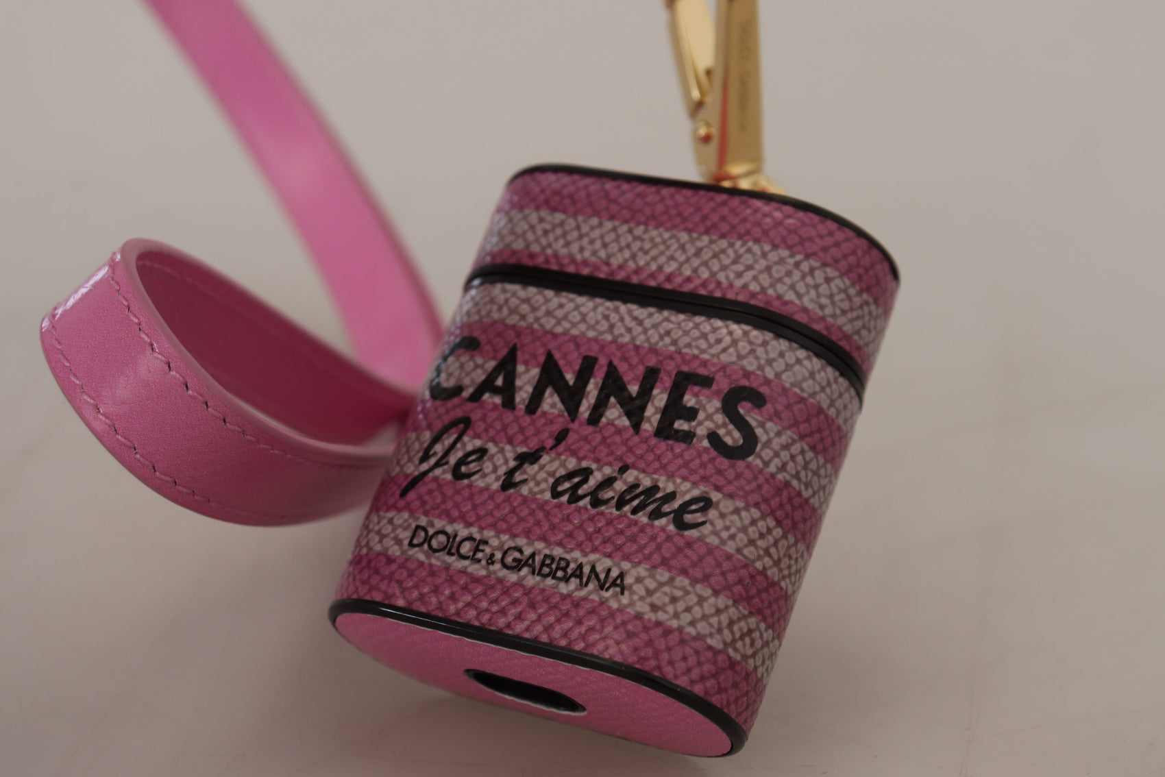 Custodia per AirPods in pelle chic rosa