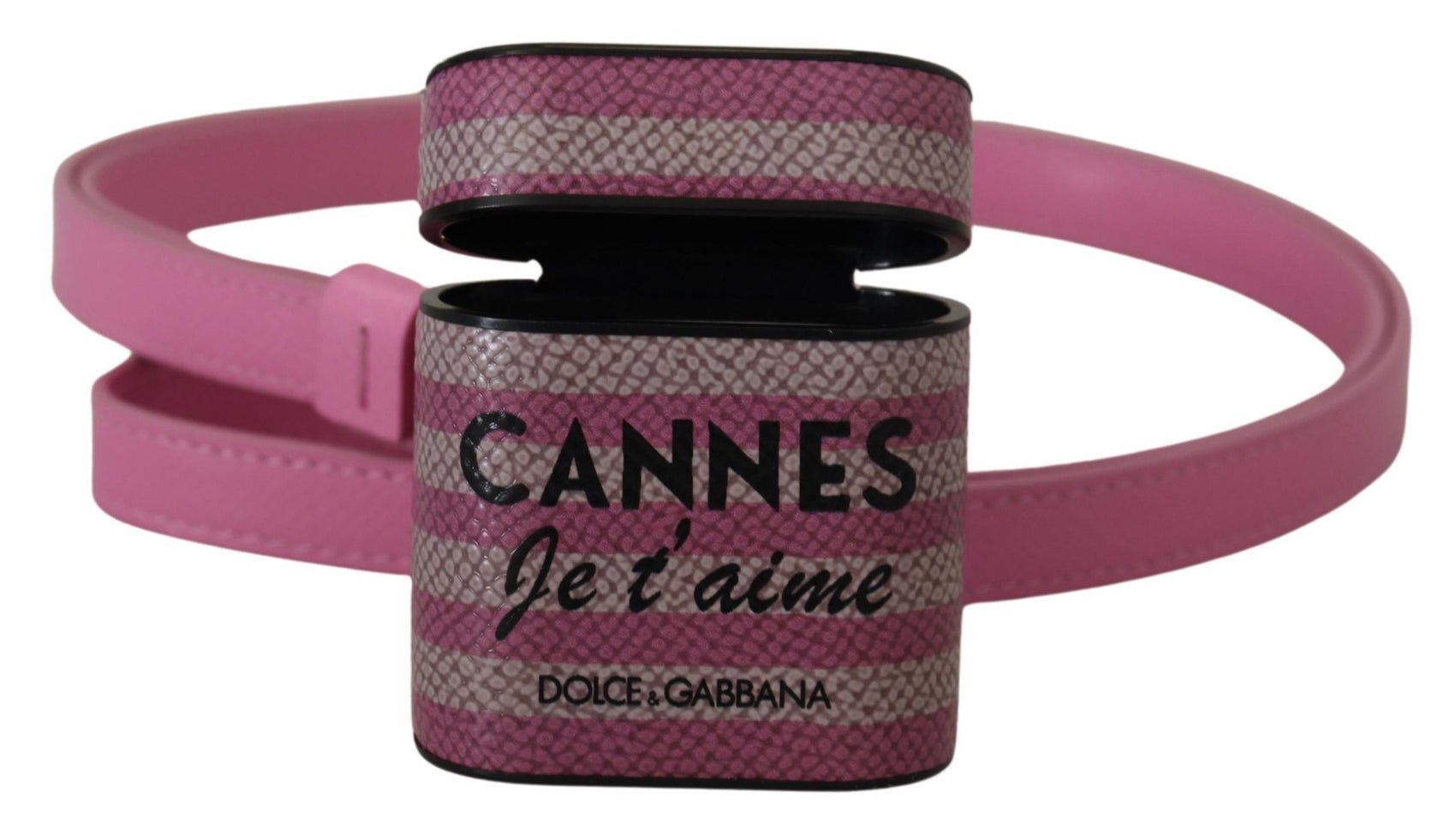 Custodia per AirPods in pelle chic rosa