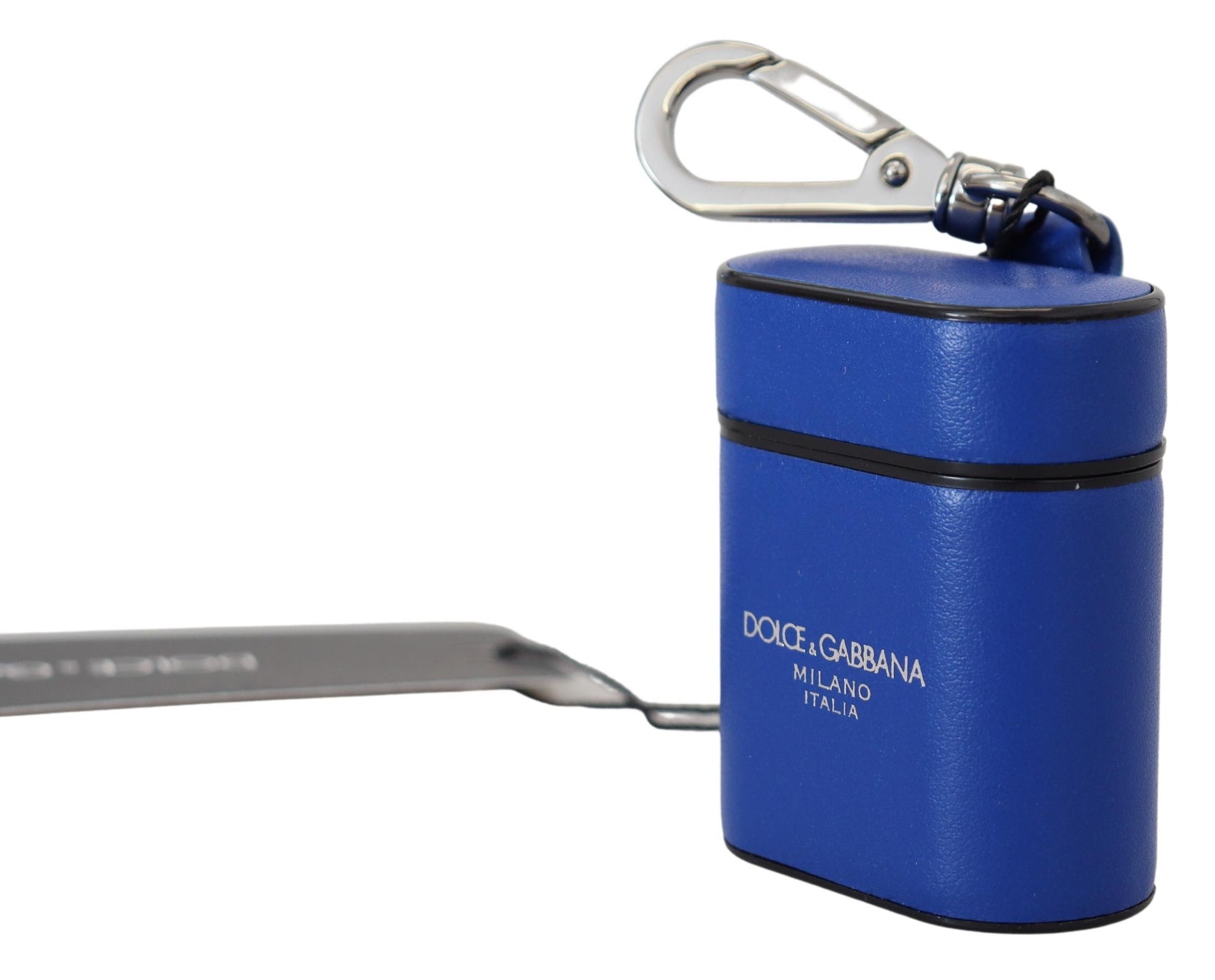 Elegante custodia in pelle blu per Airpods
