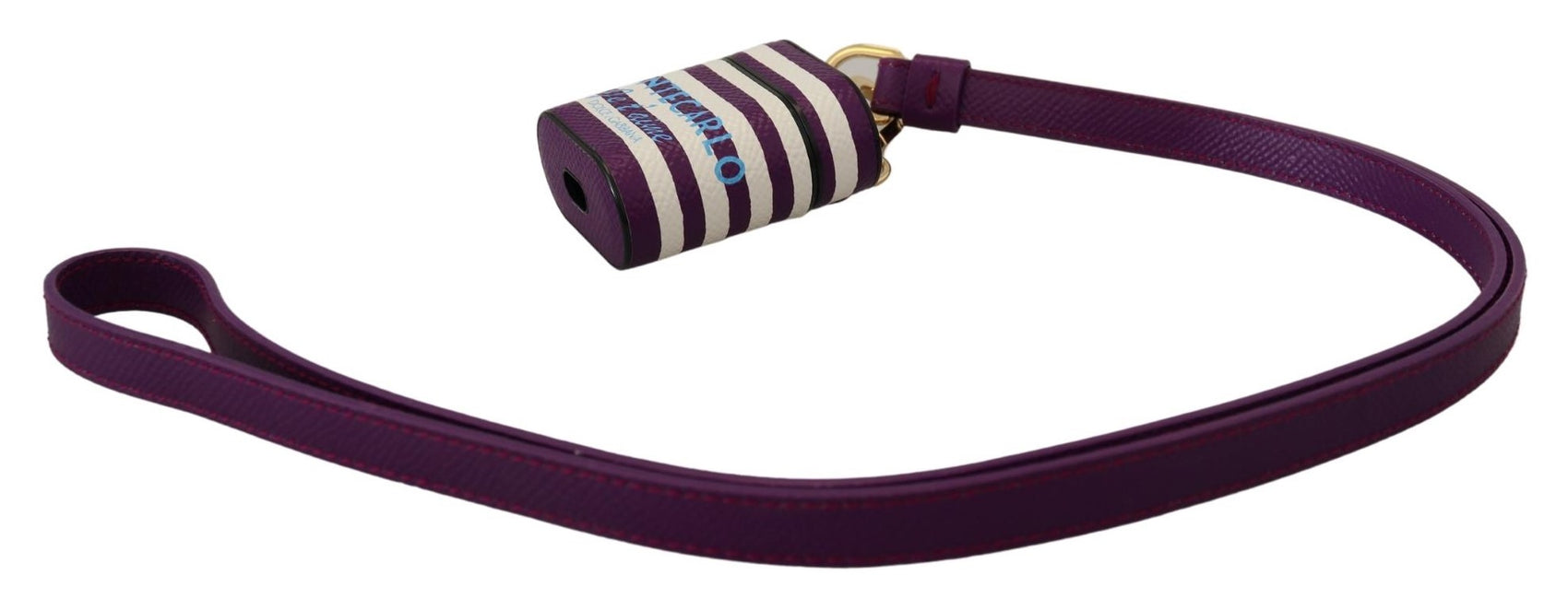 Custodia per Airpods in pelle viola chic