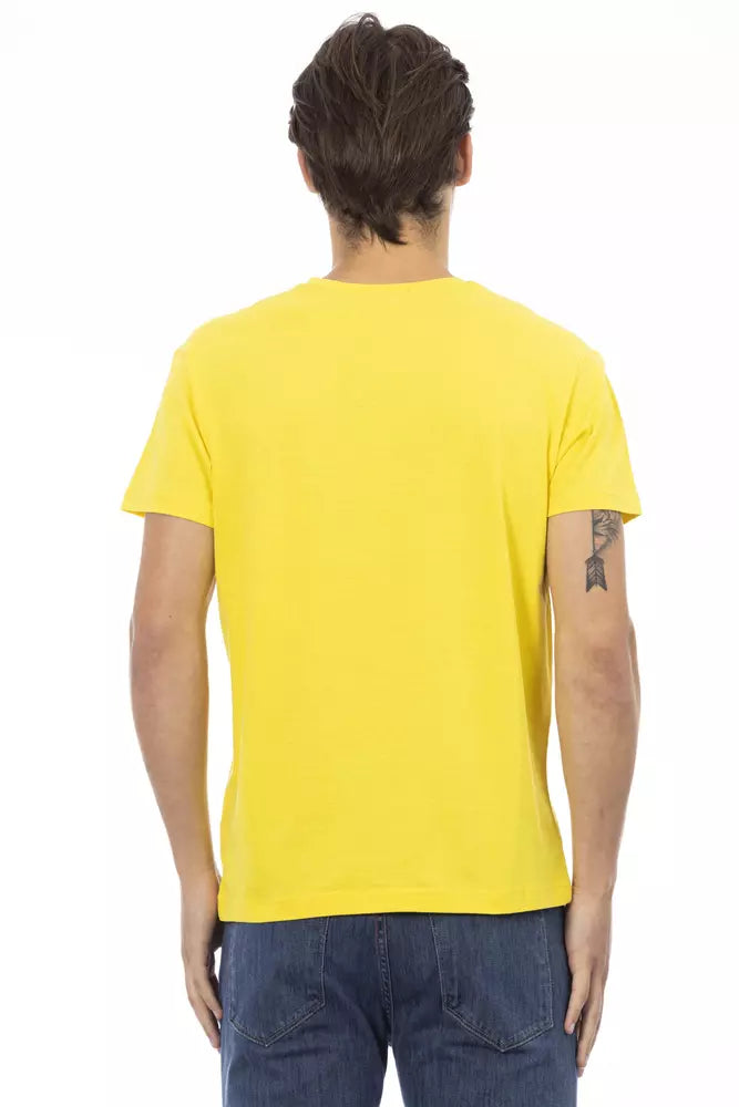 Gelbes Herren-T-Shirt aus Baumwolle