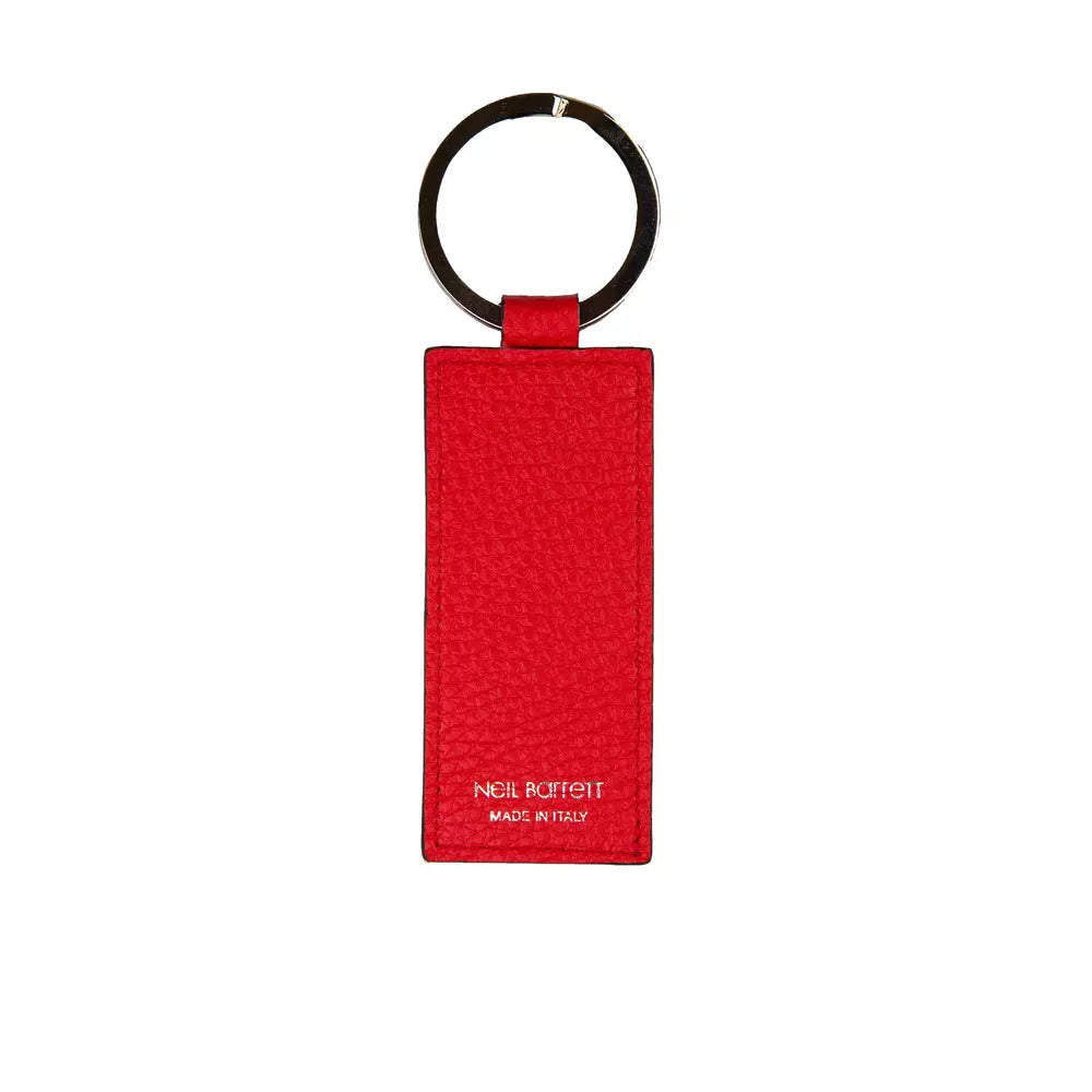 Portachiavi da uomo in pelle rossa