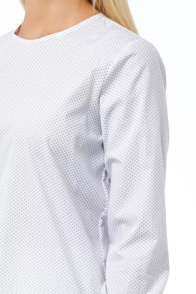 Camicetta da donna in cotone bianco