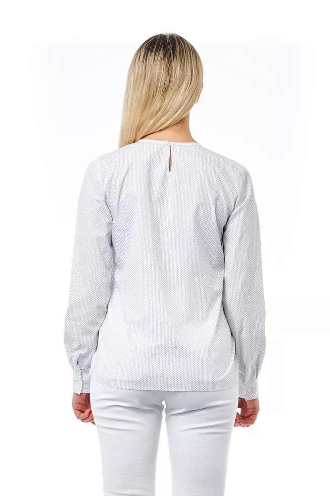 Camicetta da donna in cotone bianco