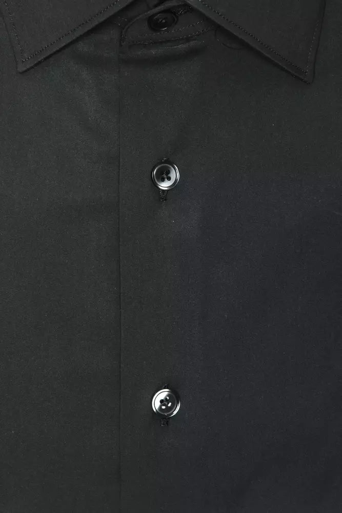 Robert Friedman Grey Cotton Men Shirt