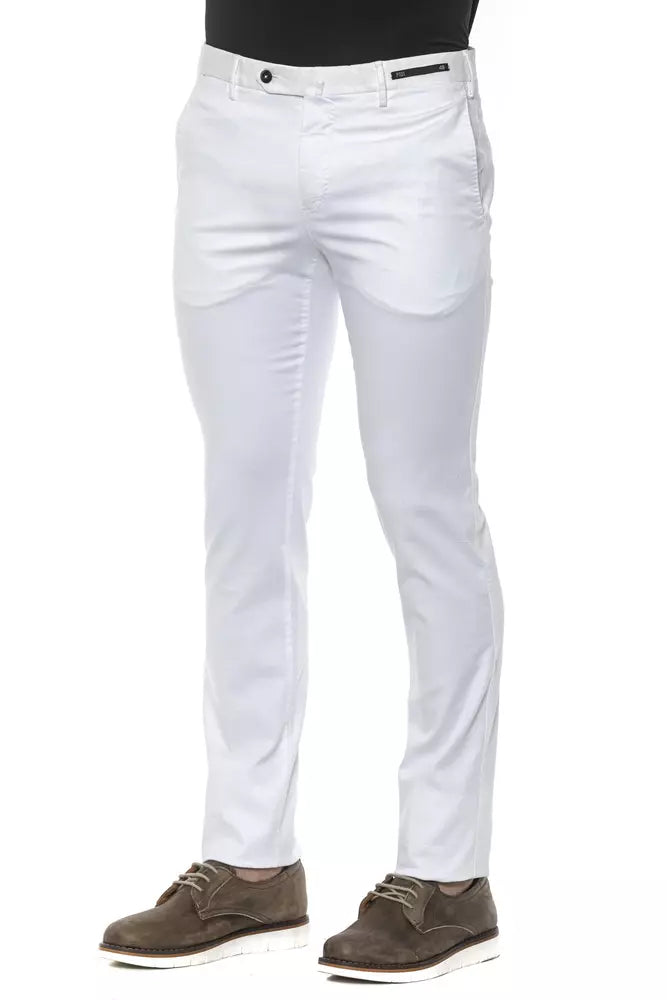 Weiße Herrenhose aus Baumwolle