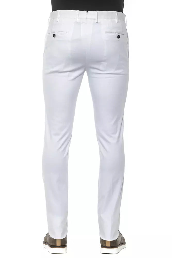 Weiße Herrenhose aus Baumwolle