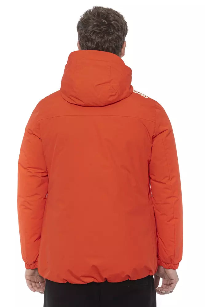 Rote Polyester Herrenjacke