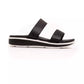 Black Textile Women Sandal