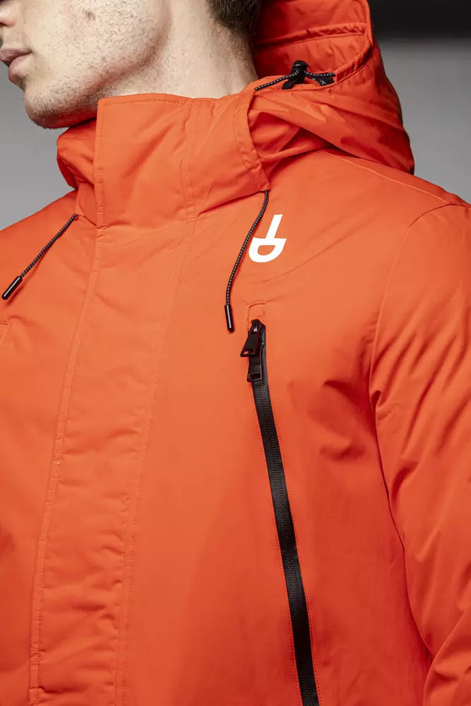 Rote Polyester Herrenjacke
