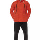 Red Polyester Men Jacket