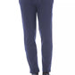 Blue Viscose Men Pant