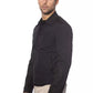 Black Cotton Men Bomber Jacket