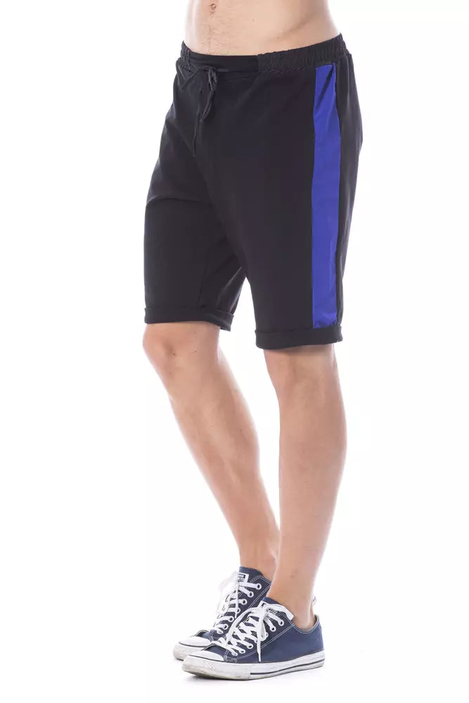 Schwarze Herrenshorts aus Baumwolle
