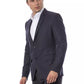 Blazer da uomo in lana blu