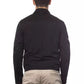 Black Cotton Men Bomber Jacket