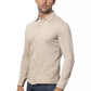 Beige Cotton Men Shirt